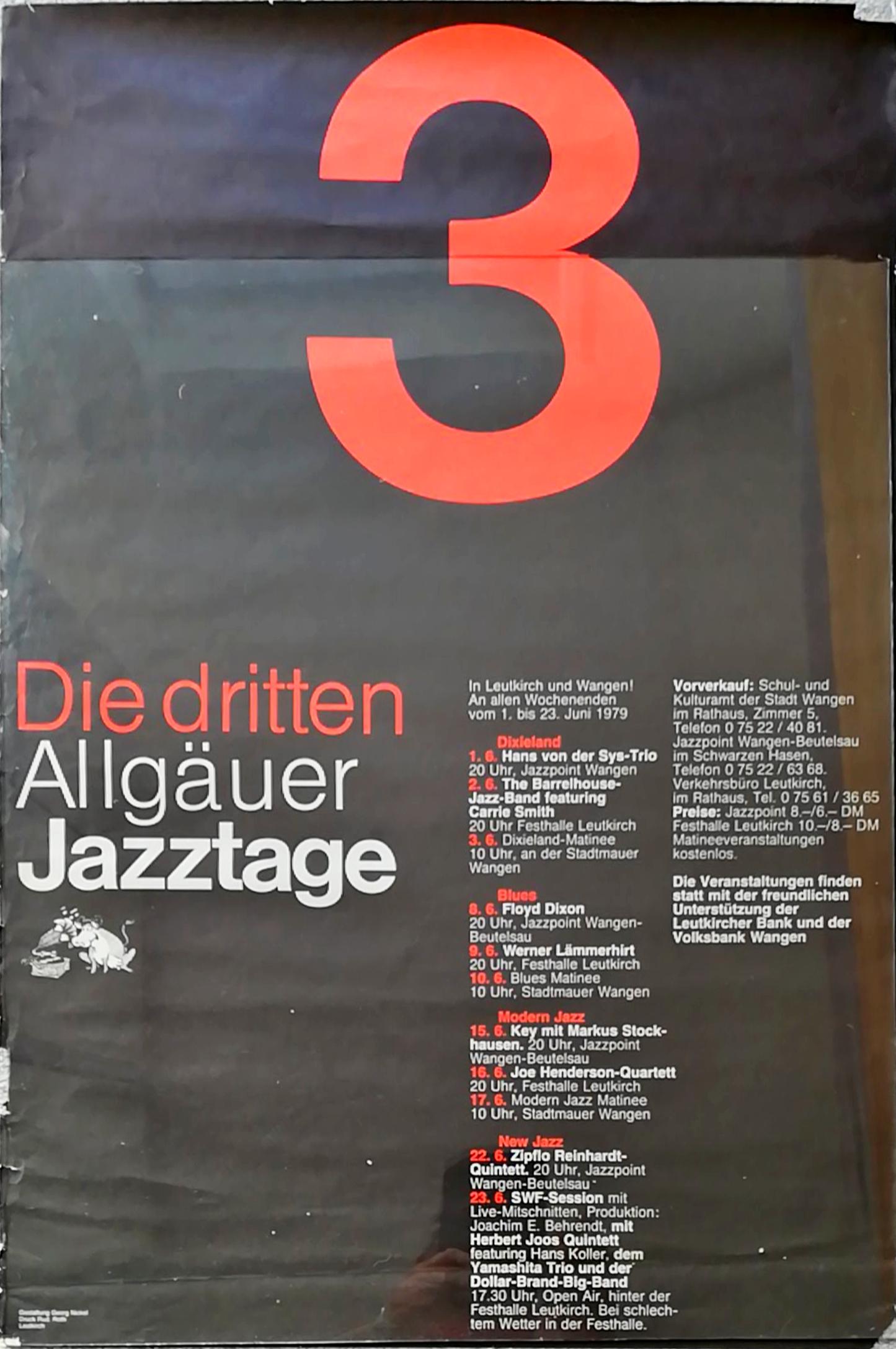3. Allgaeuer Jazztage 1979